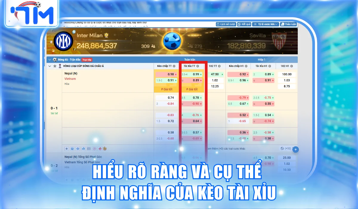 Hiểu rõ ràng và cụ thể định nghĩa của kèo tài xỉu